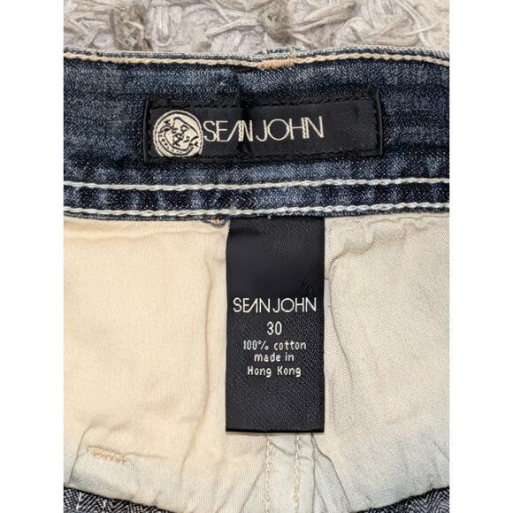 Sean John Denim Blue Baggy Jeans Size 30x32 Vintage Y2K 2000 Hip Hop - Picture 5 of 16